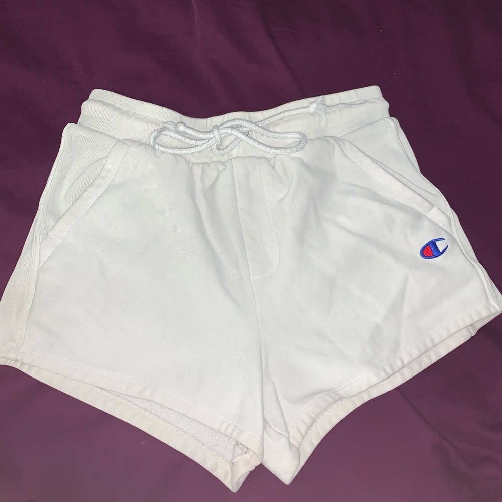 White Champion shorts